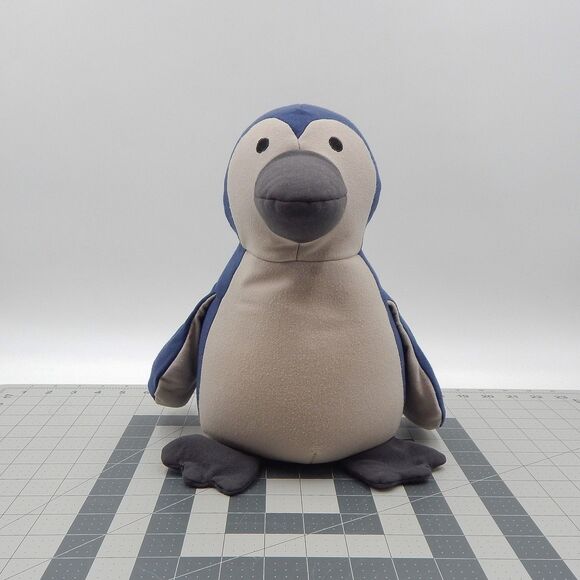Yogibo Mate Pearl The Penguin Blue Gray Microbead Plush Stuffed Animal Toy 12 In - Picture 1 of 11
